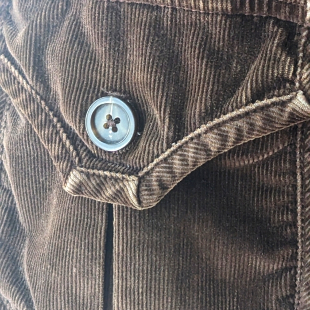 GAP Blazer Corduroy Stretch Brown Jacket - Picture 4 of 8